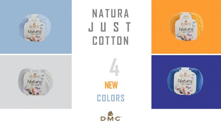 Nieuwe kleuren DMC Natura just Cotton