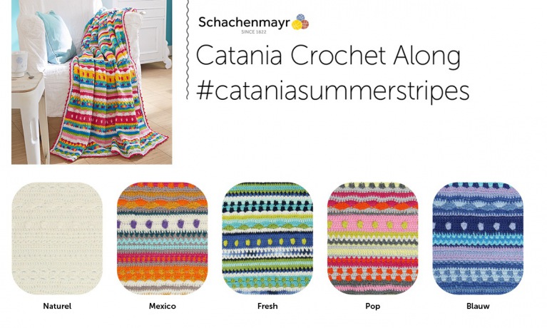 Catania Crochet Along #cataniasummerstripes